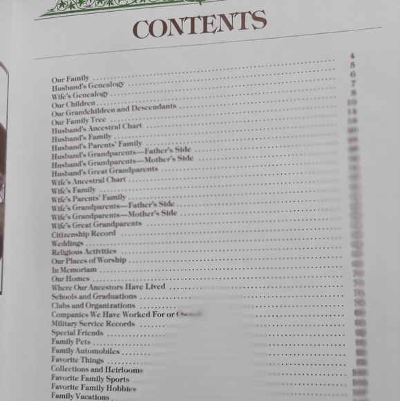 Our Family Tree Genealogy Book Hardcover journal for A History of Your Family - Picture 8 of 8